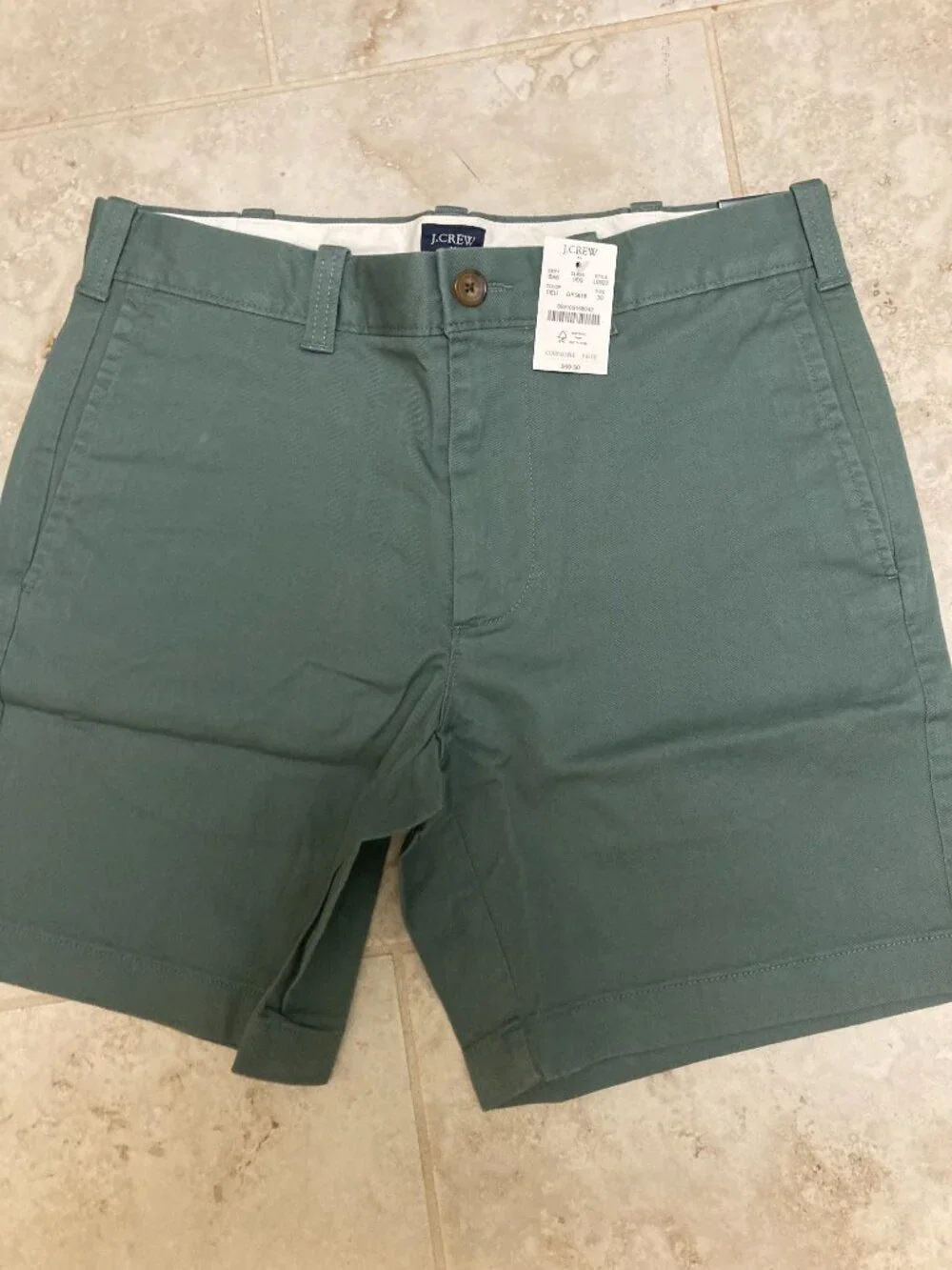 New With Tags J Crew Mens Shorts Size 30